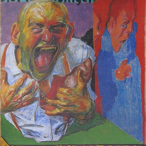 Johannes Grützke - Cartaz original de litografia offset - XL - 1988