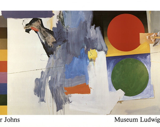 Jasper Johns - "Objects" - XXL Colour Offset Lithograph Exhibtion Poster, 1987