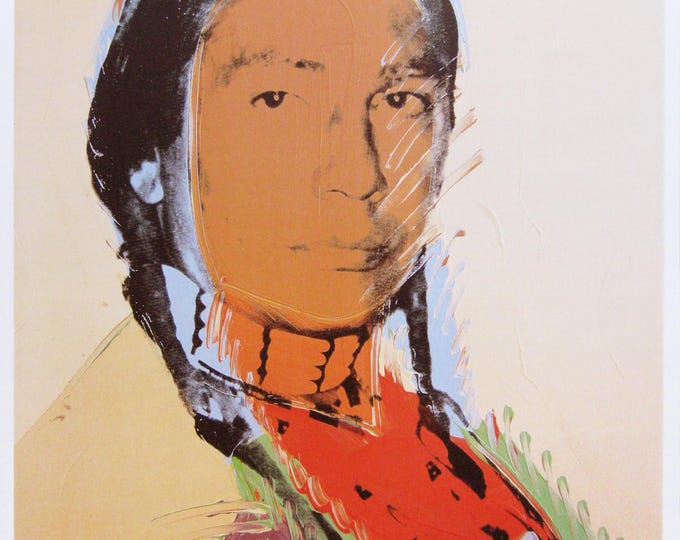 Andy Warhol  - "The American Indian" - Colour Offset Lithograph, 2000