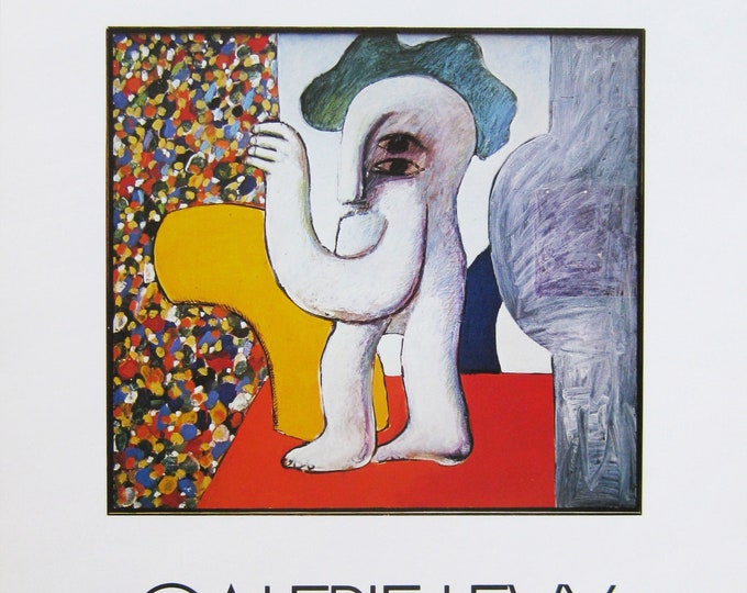 Horst Antes  - "Galerie Levy" - Colour Offset Lithograph Exhibition Poster - 1977