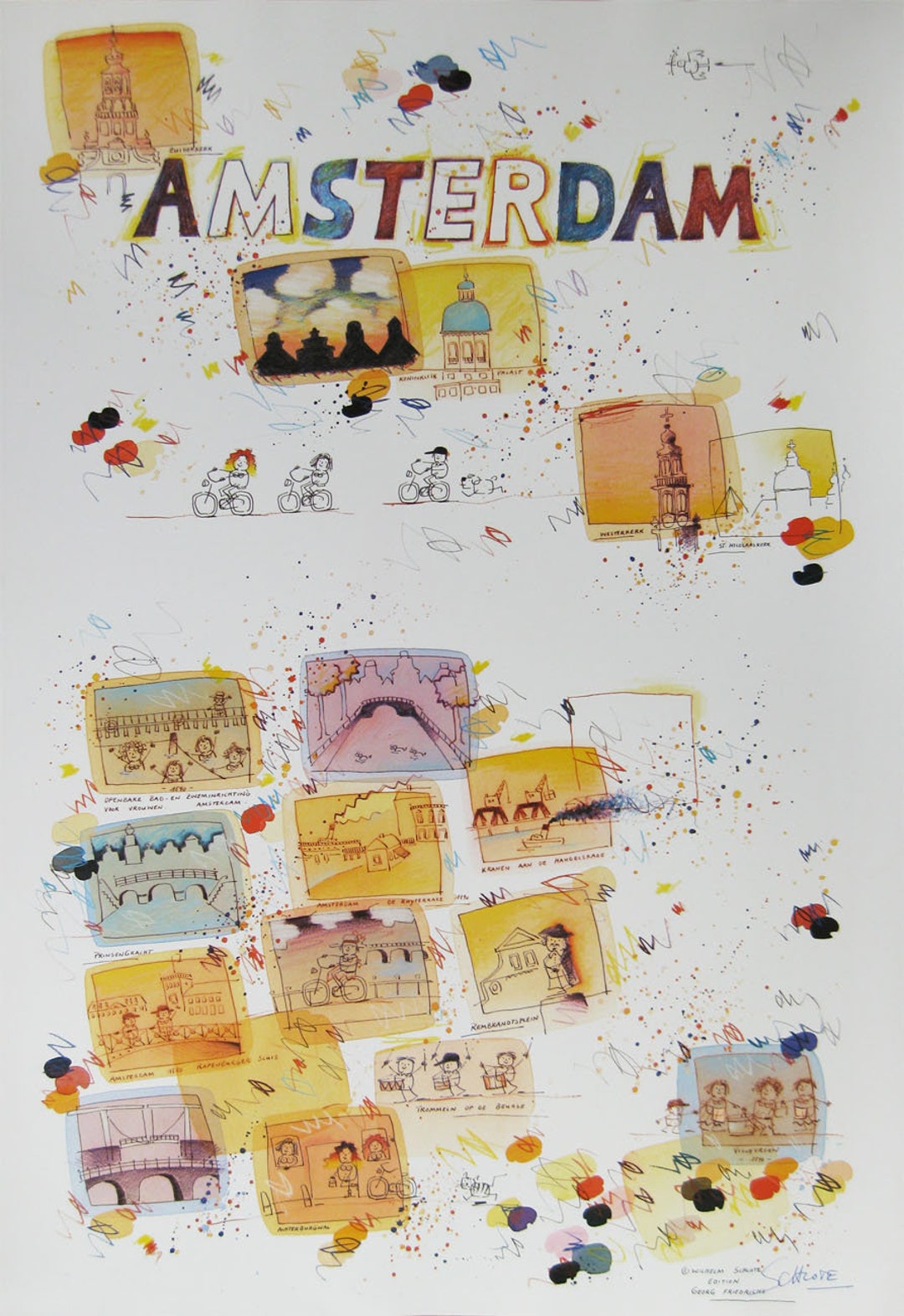 セール】ドイツイラストレーター Wilhelm Schlote インテリア セール