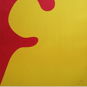 Hans Arp - Galerie im Erker - Póster litográfico original con sello de firma - 1966