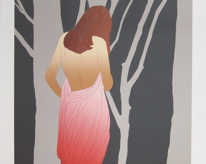 Derrick Brown - "Woman in Forest" - Large hand signed Serigraph
