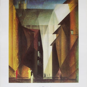 Lyonel Feininger - Barfüsserkirche Farb Offset Lithographie Plakat - 1990