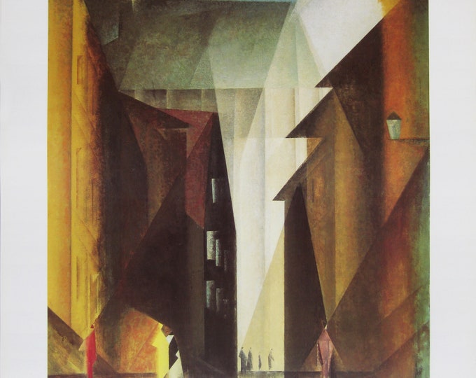 Lyonel Feininger - "Barfüsserkirche" - Colour Offset lithograph Poster - 1990