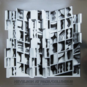 Louise Nevelson - Pace-Columbus (Silver) &quot; - Screen Print on Silver Foil, 1977