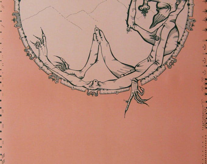 Joan Ponc  - "GALERY HACHETTE" - Original Lithograph Exhibition Poster - 1971