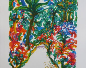 R.J. CHRISTENSEN - "Wild Path" - Hand signed Lithograph - 1980