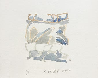 Barbara Keidel - Watercolor - "VII"- 2001