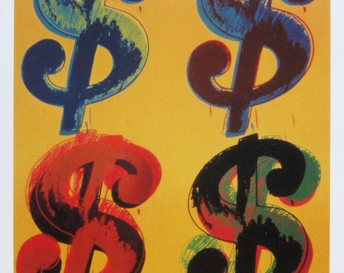 Andy Warhol  - "Dollar" -  Colour Offset Lithograph, 1992