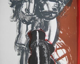 Rolf Szymanski - "Black Sun Press" - Hand signed Lithograph - 1973