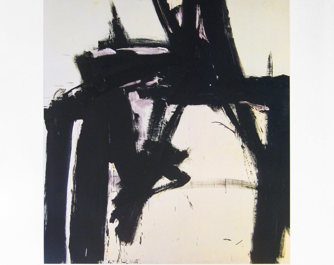 Franz Kline - "Untitled 1957 " - XL Colour Offset Lithograph, 1990