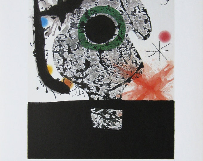 Joan Miró  - "Obra Grafica" - Offset lithograph poster, 1982