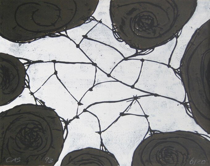 Christina Annemone Schulz - "Parts of the whole" - LARGE Hand Signed Screen Print - 1993 (S/N - 6/20)