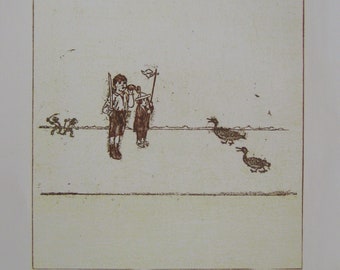 Max Ernst - "The Soldier" - Original lithograph on Arches 1972