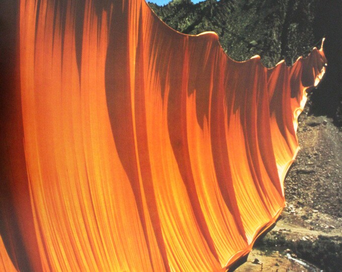 Christo - "Valley Curtain, Rifle, Colorado 1970-72"  - Original Photo Offset, 1972