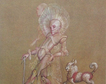 Leonor Fini - “Composition” - Original Photo Lithograph - 1980