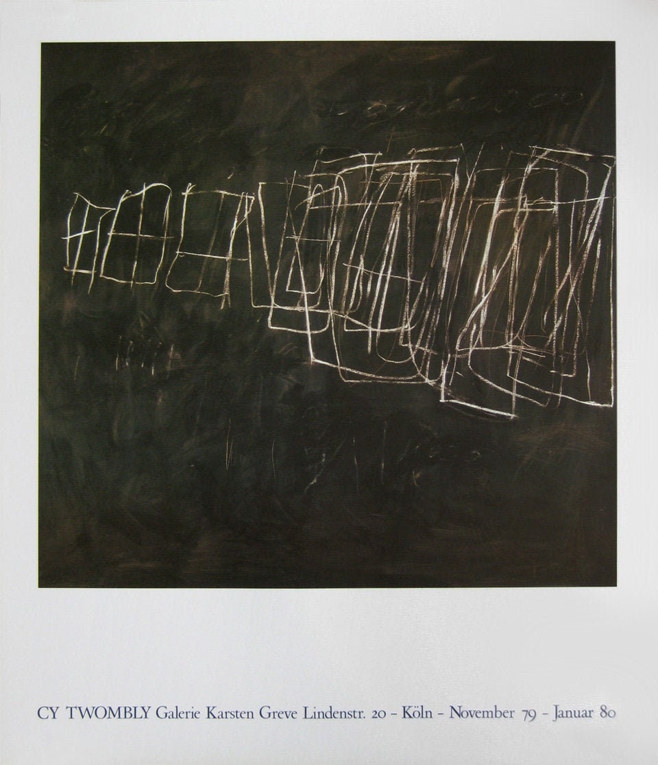 Cy Twombly - Untitled, Rome 1966 - Original Offset
