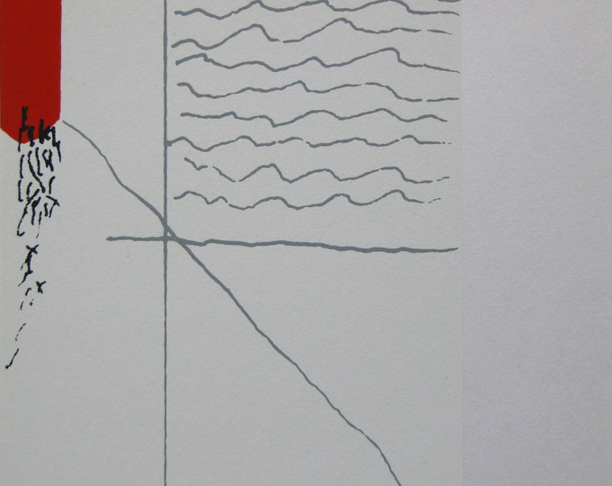 Rafael Tur Costa  - Abstract Composition - Handsigned Screen Print - 1976