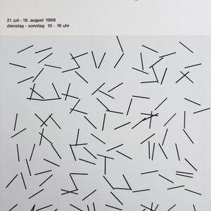 Gerhard von Graevenitz - &quot;Museum Folkwang Essen&quot; - Original Screen Print Poster - 1968