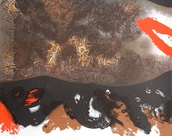 Josep Guinovart  - Fine Arts Museum of Long Island - Lithograph Exhibition Poster - 1987