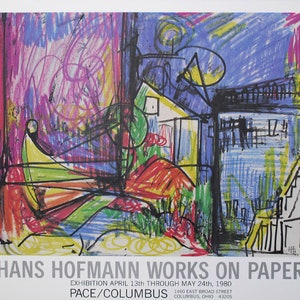 Hans Hofmann - "Pace Columbus" - Cartel original de litografía offset, 1980
