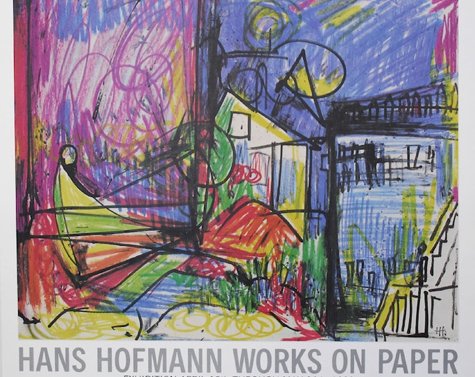 Hans Hofmann - "Pace Columbus" - Original Offset Lithograph poster,  1980