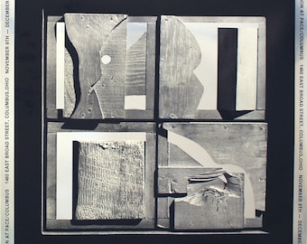 Louise Nevelson - "End of Day" - Serigraph on Silver Foil, 1975
