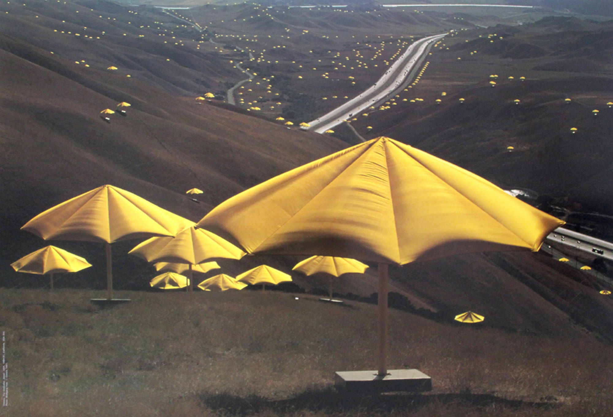 Christo The Umbrellas, JapanUSA 198491 Large Photo Offset, 1991