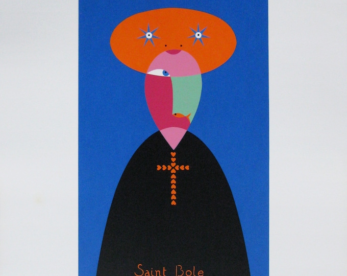 YVES LALOY - "Saint Bole" - Original Screenprint, 1969