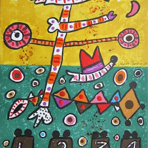 Alan Davie  - "Olympische Spiele München 1972" - Lithograph with Emboss - (First Edition Matthieu)