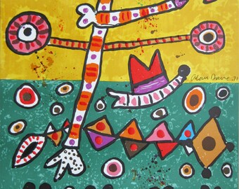 Alan Davie  - "Olympische Spiele München 1972" - Lithograph with Emboss - (First Edition Matthieu)