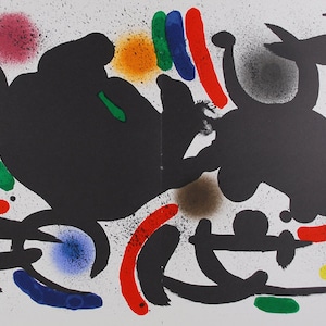 Joan Miró  - "Litografia Original VII" - Original Lithograph, 1972 - Ref. Mourlot 863
