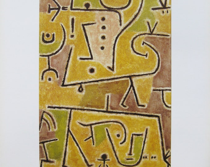 Paul Klee - "Red Vest" - Colour Offset Lithograph - 1992