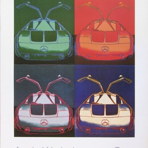 Andy Warhol  - &quot;Mercedes-Benz Typ C 111&quot; -  Colour Offset Lithograph, 1988