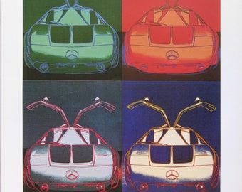 Andy Warhol  - "Mercedes-Benz Typ C 111" -  Colour Offset Lithograph, 1988