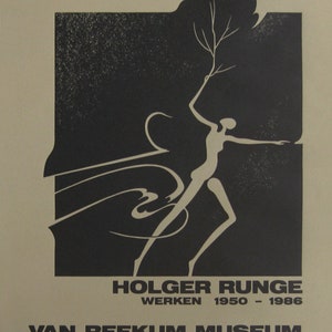 Holger Runge - Original Linocut Poster - 1987