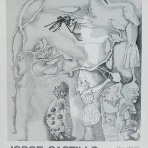 Jorge Castillo  - Barcelona - Original Lithograph Exhibition Poster - 1978