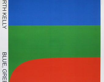 Ellsworth Kelly - &quot;Blue, Green, Red I &quot; - Offset lithograph Exhibition Poster - Stedelijk Museum Amsterdam