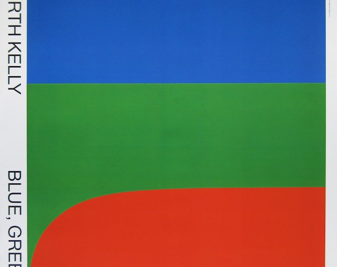 Ellsworth Kelly - "Blue, Green, Red I " - Offset lithograph Exhibition Poster - Stedelijk Museum Amsterdam