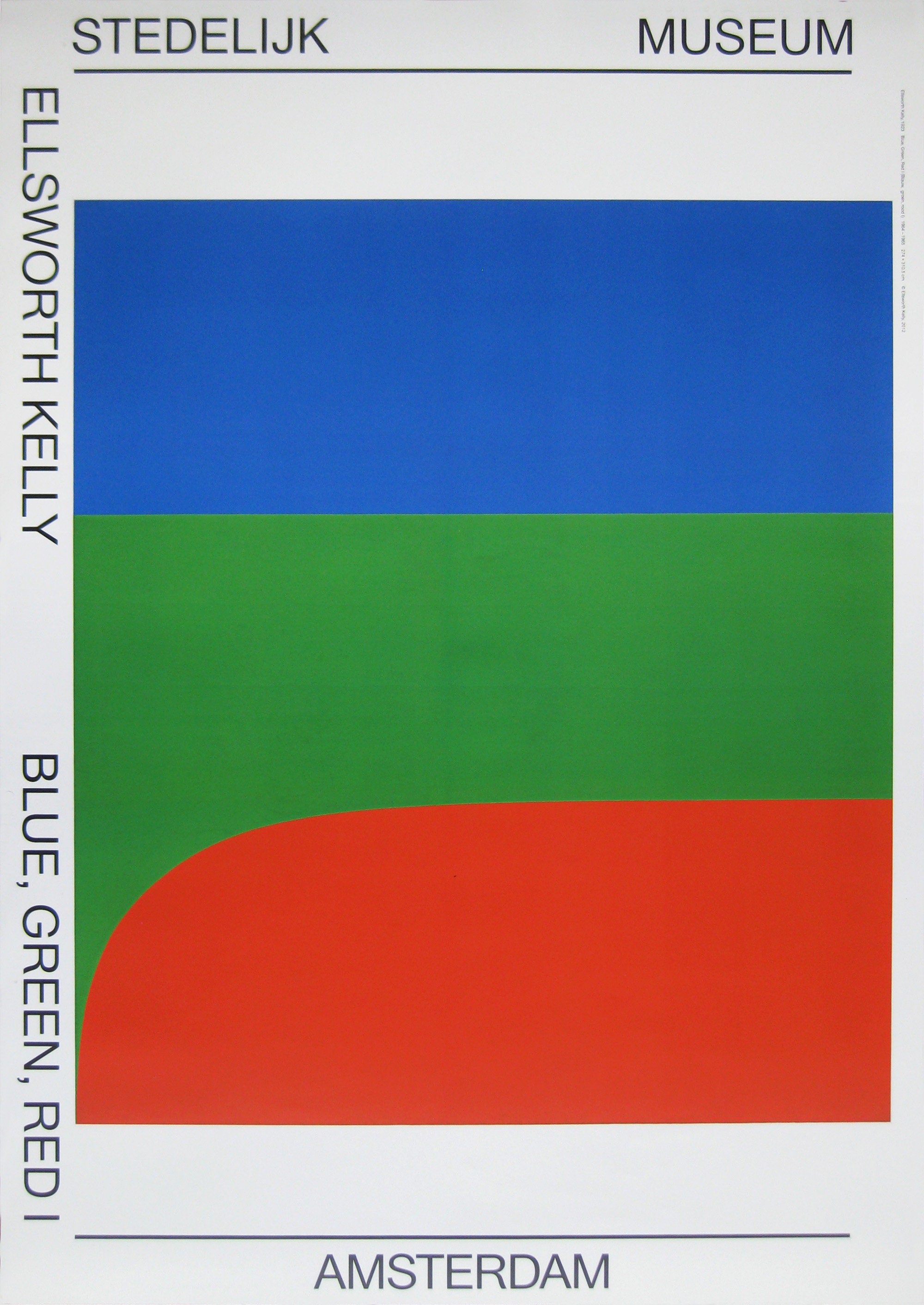 Vintage 1965 Ellsworth Kelly Abstract Exhibition Poster Vintage 1965 Ellsworth Kelly Abstract Exhibition Poster