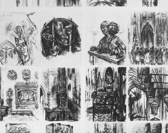 Adolf Silberberger - "Ulm Minster" - Hand Signed Serigraph - 1977 (S/N - 74/161)