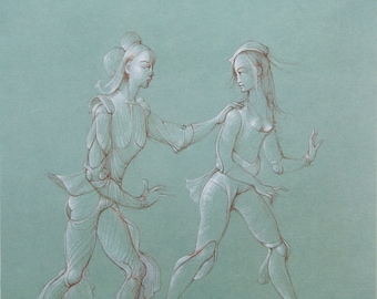 Leonor Fini - “Composition” - Original Photo Lithograph - 1980
