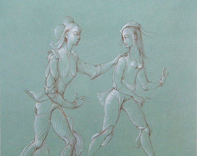 Leonor Fini - “Composition” - Original Photo Lithograph - 1980