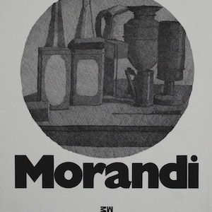 GIORGIO MORANDI - &quot;Galeria Marino&quot; - Cartaz litográfico original, Roma 1954