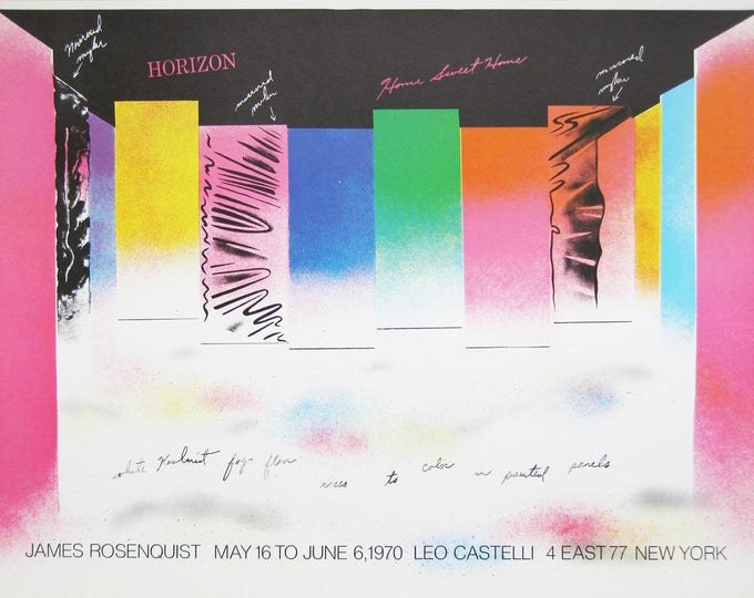 James Rosenquist - " Horizon" - Original Lithograph Poster, 1970