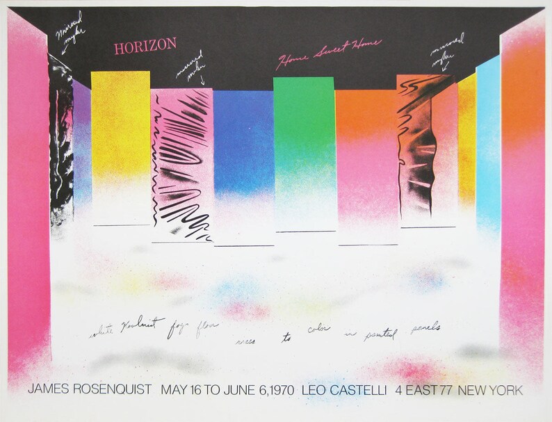 1970 Horizon James Rosenquist Original Lithograph Poster