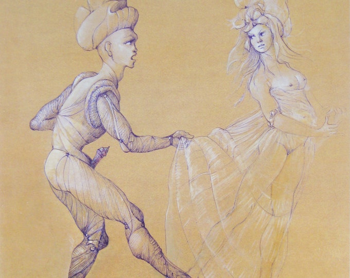 Leonor Fini - “Composition” - Original Photo Lithograph - 1980