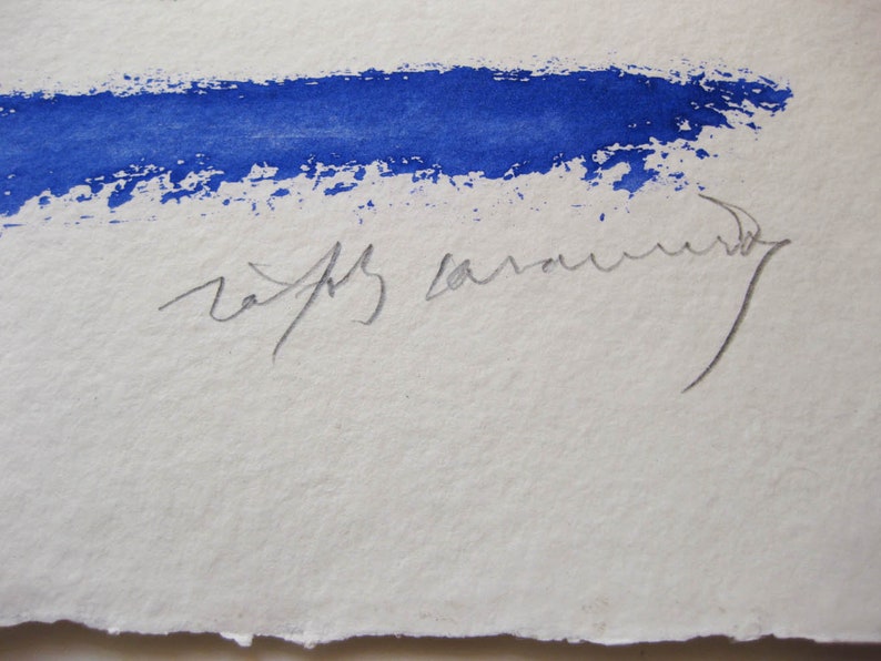 3075 Abstract Alberto Rafols Casamada SN Hand signed Aquatint Etching