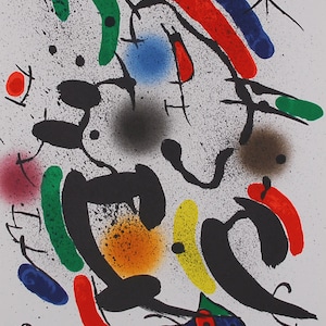 ジョアン ミロ - 「リトグラフィア オリジナル VI」 - オリジナル リトグラフ、1972 年